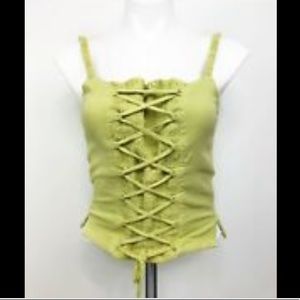 Free people lace up tank top